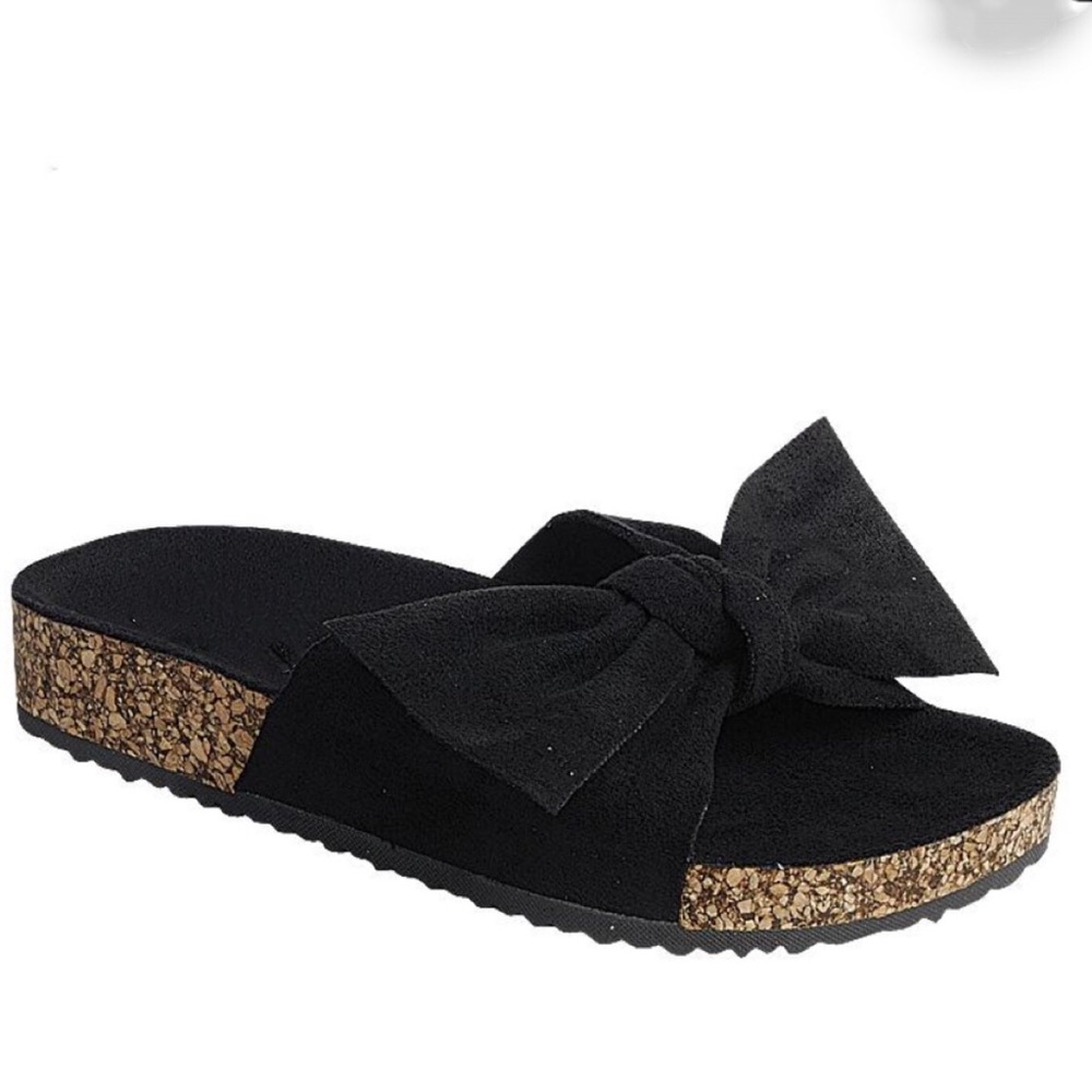 Black Slide Sandals